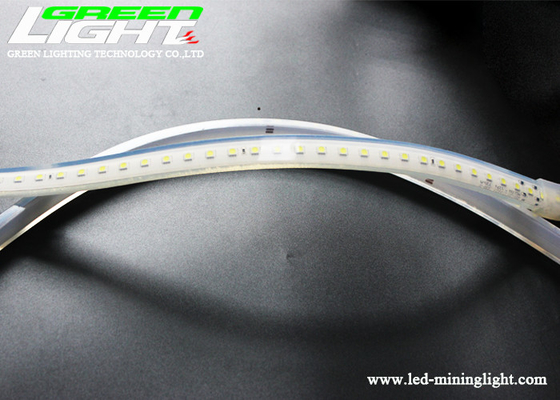 Diodo emissor de luz 1100lum de 15W/M que mina o silicone claro Gal Transparent das tiras 72LEDs/m