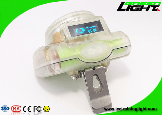 lâmpada de tampão sem corda 1.78W do capacete de 232lum 13000lux com tela de OLED