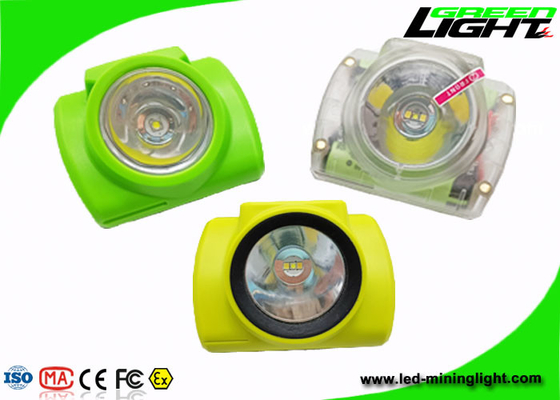 bateria recarregável 348lum do farol do tampão dos mineiros do diodo emissor de luz de 4.2W 13000lux
