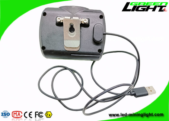 bateria recarregável 348lum do farol do tampão dos mineiros do diodo emissor de luz de 4.2W 13000lux