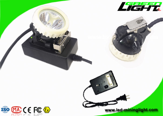 Lâmpada de mineração conduzida amarrado recarregável da luz 1.11W do capacete de mineiros de 450mA 216lum