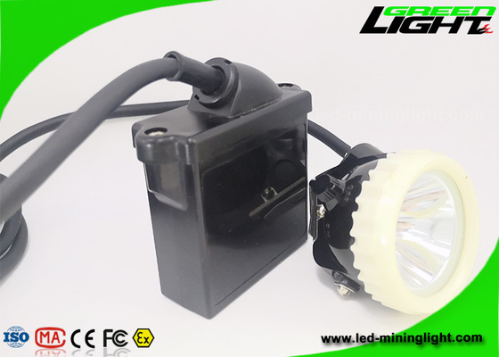 Lâmpada de mineração conduzida amarrado recarregável da luz 1.11W do capacete de mineiros de 450mA 216lum