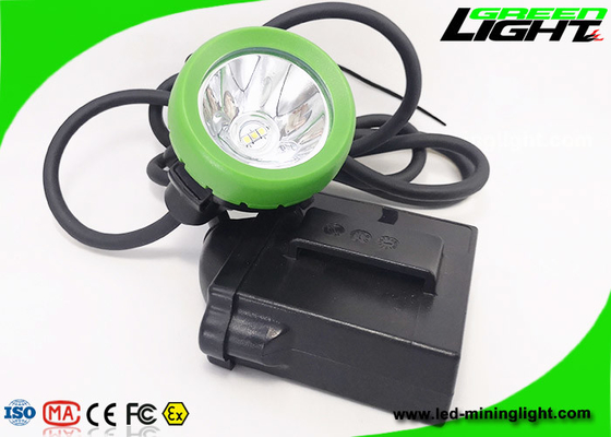 da mineração amarrado do diodo emissor de luz de 10000lux 7.8Ah lâmpada 1.67W carbonosa subterrânea leve