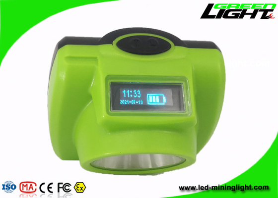 luzes carbonosas sem corda 13000Lux 232lum do diodo emissor de luz 6.8Ah com a tela de OLED para a mina subterrânea