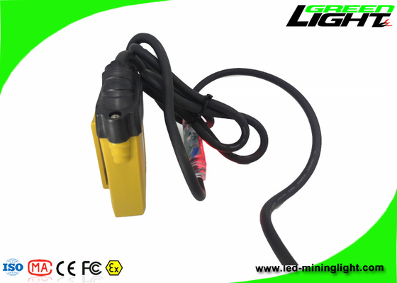 PC de mineração amarrado 25000Lux 348lum do ABS da luz do tampão 10.4Ah com luz de piscamento conduzida SOS
