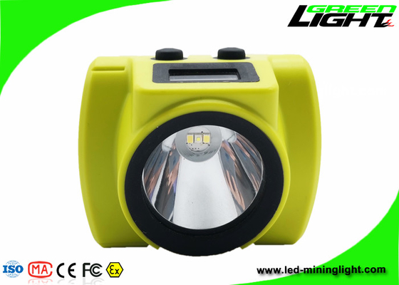 lâmpada de tampão sem corda 18000lux dos mineiros 6.8Ah IP68 impermeável com a chama de Bayer da tela de OLED - material retardador