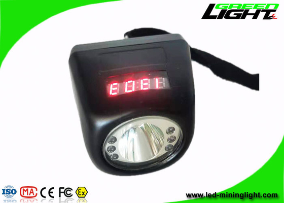 221lum 8000Lux Coal Miners Hat luz à prova d'água recarregável tela digital farol
