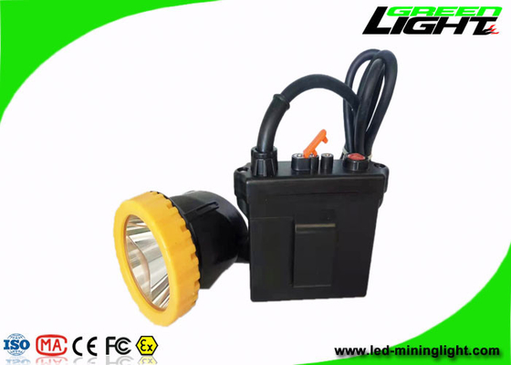 o capacete de segurança da mineração de 1000mA 3.7W ilumina o ABS 50000Lux amarrado