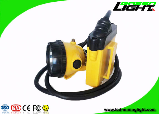 10.4Ah 25000 Lux Led Safety Cap Lamp SOS GL12-A à prova de explosões com cabo