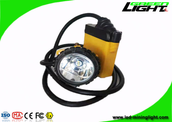 10.4Ah 25000 Lux Led Safety Cap Lamp SOS GL12-A à prova de explosões com cabo