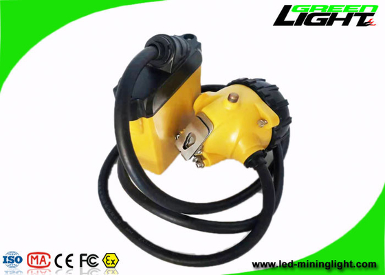 10.4Ah 25000 Lux Led Safety Cap Lamp SOS GL12-A à prova de explosões com cabo