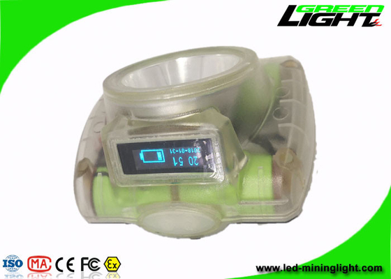 Tela destacável de Headlamp 13000 Lux Underground With OLED do mineiro do diodo emissor de luz