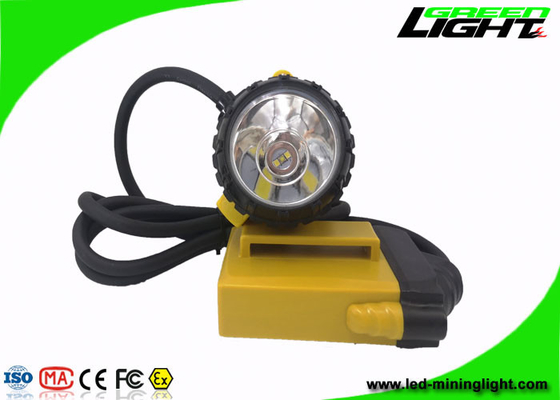 25000Lux 10,4Ah recarregável LED Mining Lamp 800mA à prova d'água IP68 ABS PC com fio farol Miner