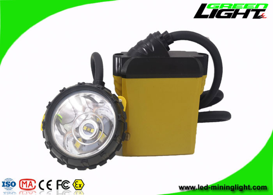 25000Lux 10,4Ah recarregável LED Mining Lamp 800mA à prova d'água IP68 ABS PC com fio farol Miner