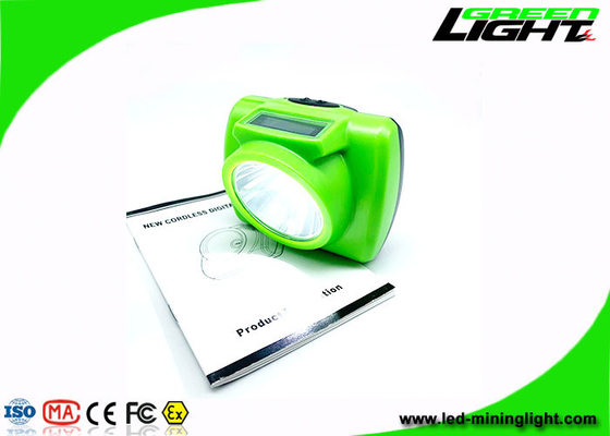 Farol portátil Cree Led Miner 13000 Lux com display OLED SOS 232lum clipe de aço inoxidável ajustável