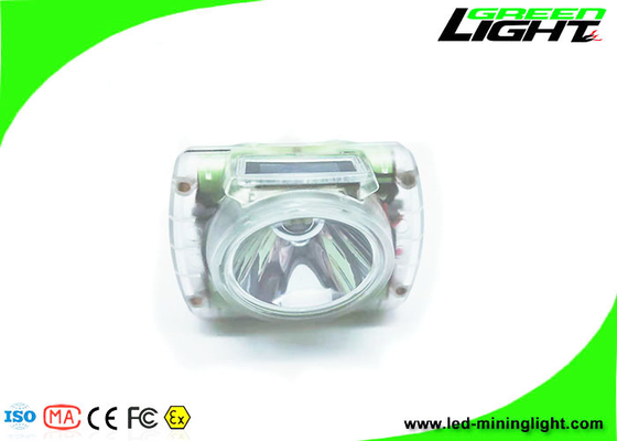 Luzes de mineração led transparentes 13000 lux sem fio IP68 à prova d'água Cree led com tela OLED farol mineiro