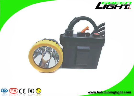 farol carbonoso subterrâneo do capacete de segurança do PC 5w 11.2Ah do ABS das luzes 650lum