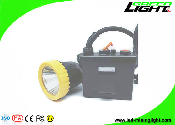 farol carbonoso subterrâneo do capacete de segurança do PC 5w 11.2Ah do ABS das luzes 650lum