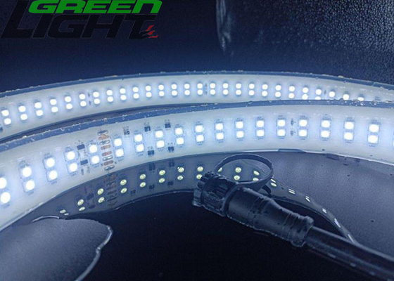 Luzes de tira flexível de LED AC110V 35W SMD2835 280LEDs tira de LED à prova d'água dupla fileira para túnel de mina subterrânea ao ar livre