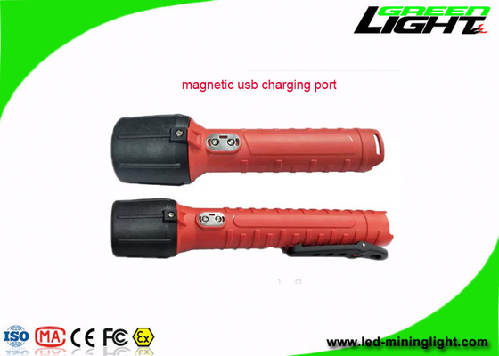 Lanterna LED 1300Lum Lanterna USB Recarregável Tela Digital IP68 Anti Explosivo Lanterna Led para Exterior