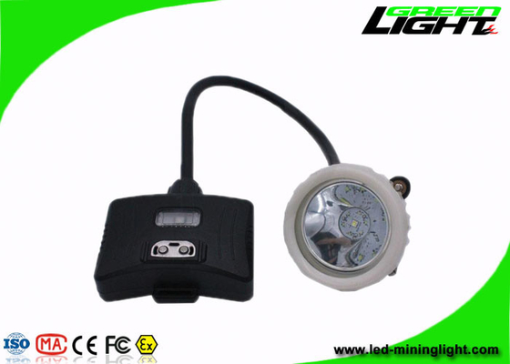 Capacete de mineração com fio luz 10000 lux mineiros recarregável farol 5200 mah bateria de íon de lítio com luz de advertência traseira