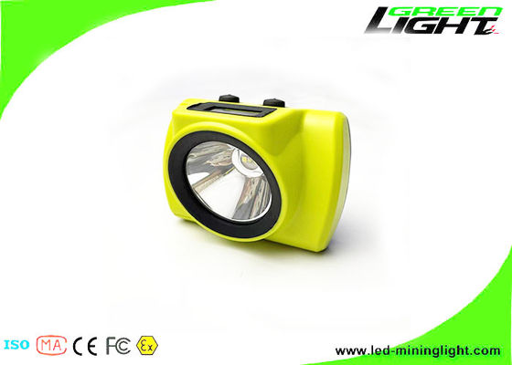 18000lux tela OLED LED tampa de mineração luzes subterrâneas 6.8Ah Panasonic Miner farol recarregável para sistema de rastreamento