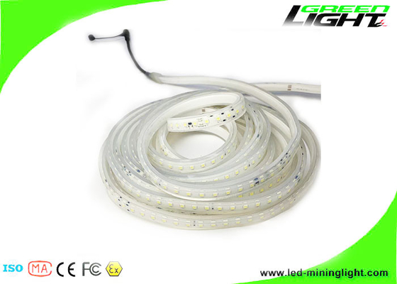 Luzes de tira conduzidas exteriores do IP 68 impermeáveis flexíveis brilhantes fortes das luzes de tira SMD do diodo emissor de luz do silicone 5050 DC24V/36V