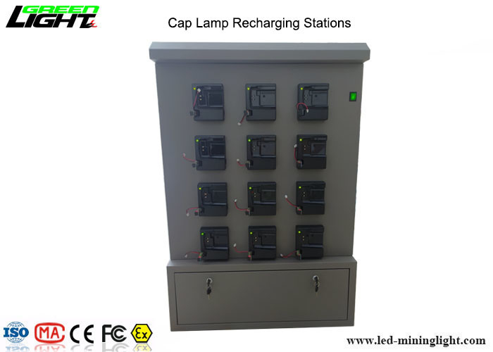 Estação de carregamento de lâmpada de tampa de mineração sem fio 12V saída para lâmpada de tampa GLC6