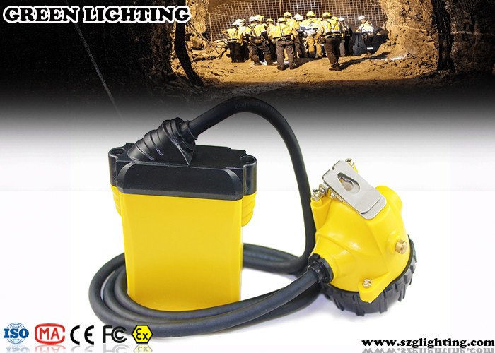 Estilo amarrado 25000 Lux Strong Brightness de Hard Hat Light do mineiro de carvão 10.4AH