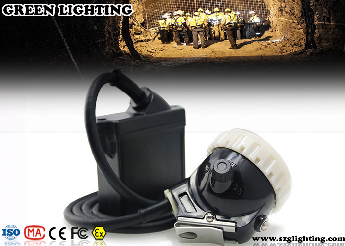 Farol à prova de explosões clássico do capacete de segurança do PC, lâmpada de mineiros do estilo do cabo 6600mAH