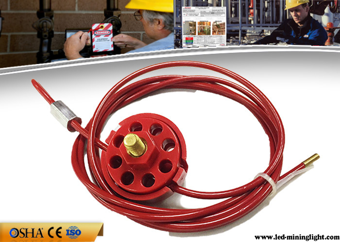 A segurança trava para fora com tipo vermelho fechamento 2 da roda do ABS dos cadeado do cabo/5/10M Cable