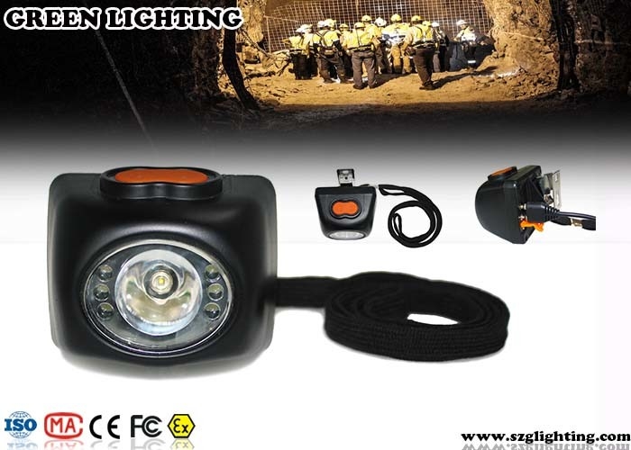 4000 Lux Brightness Mining Cap Lights com exposição 4.5Ah Li - Ion Battery de OLED