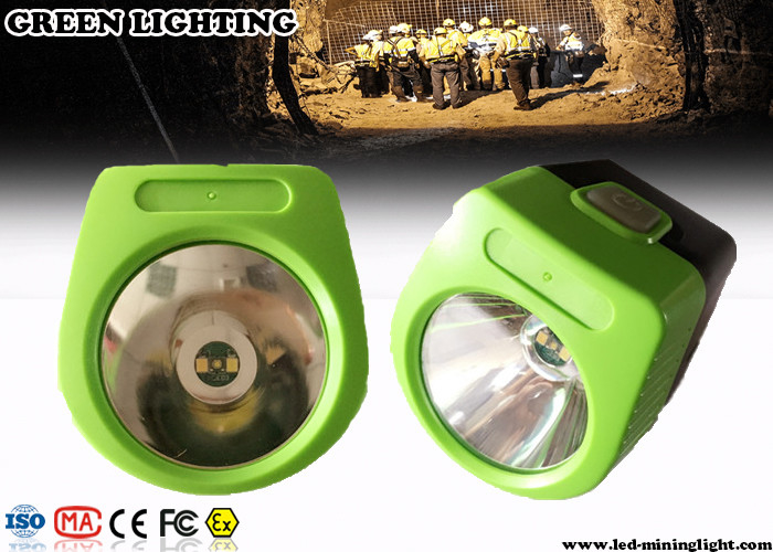 6000 Lux Cordless Mining Cap Lamps, farol recarregável de 230mA 110 Lum conduziram