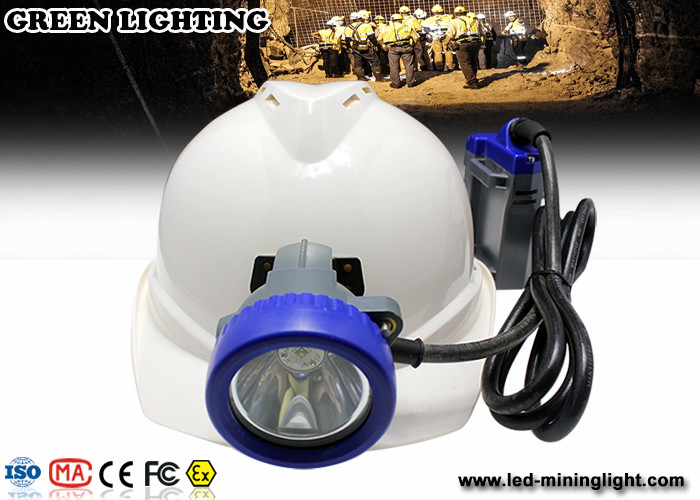 Luzes de mineração do tampão da mineração da emergência, luz de mineração do capacete com a bateria do li-íon de 1*18650 6.6Ah