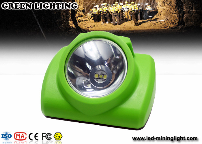 Brilho alto de mineração sem corda recarregável plástico de Headlamp 13000lux do mineiro do diodo emissor de luz das luzes do PC