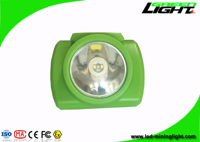 verde 3.7V sem corda da lâmpada de tampão dos mineiros do brilho 13000lux com PC Shell