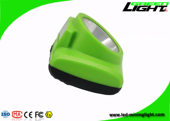 Luz da mineração do diodo emissor de luz da cor verde, lâmpada de mineiros do diodo emissor de luz com carregador 13000lux de USB