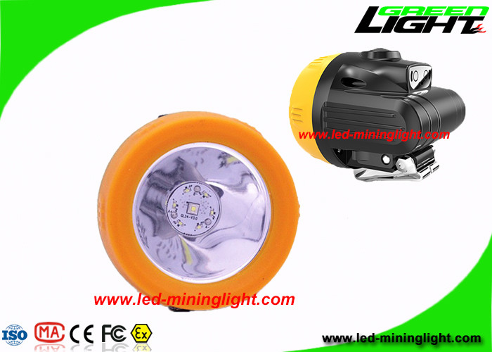 Peso leve 10000 Lux Economic Coal Mining Headlamp com feixe alto do carregador de USB baixo