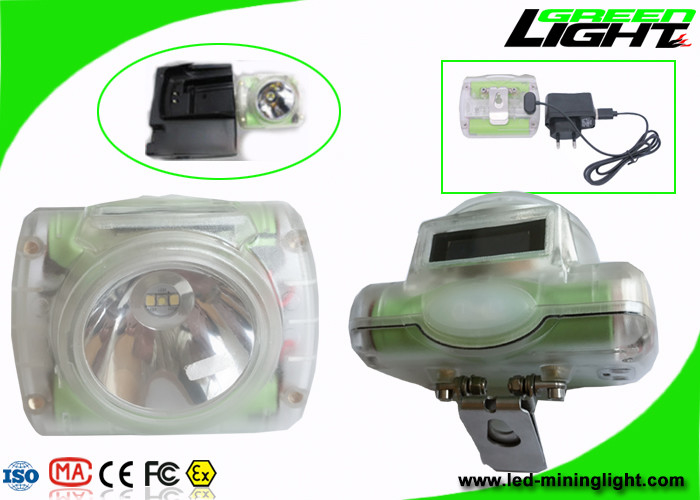 O capacete de segurança de mineração sem corda ilumina GLC-6 de pouco peso IP68 13000 Lux Super Bright