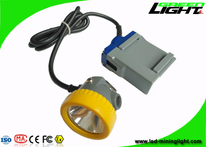 diodo emissor de luz da bateria do Li-íon 6.6Ah que mina a chama amarrado clara da lâmpada do feixe 15000lux alto resistente