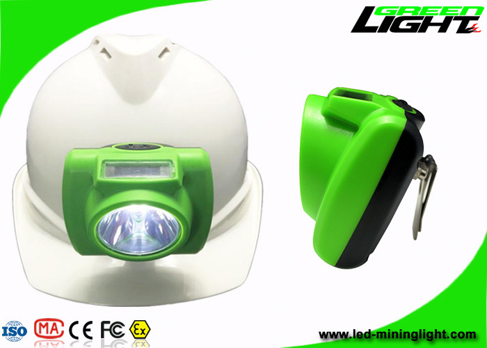 Lâmpada de tampão sem corda da tela de OLED, 13000 IP 68 da bateria de Lux Led Mining Headlamp 6.2Ah
