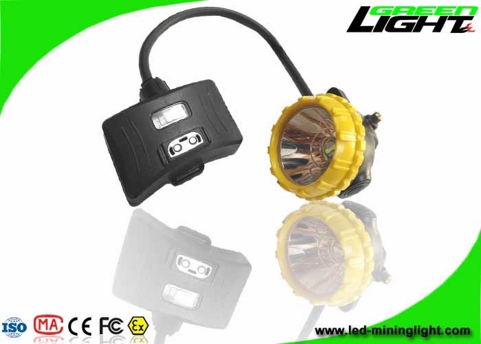 Capacidade grande recarregável semi amarrado IP68 1.7W do farol 15000lux 6.8Ah do diodo emissor de luz