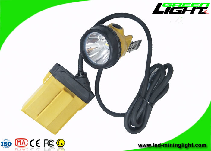 o tampão de mineração de 10.4Ah IP68 ilumina o aviso da baixa potência de 25000 Lux Minig Corded Cable With