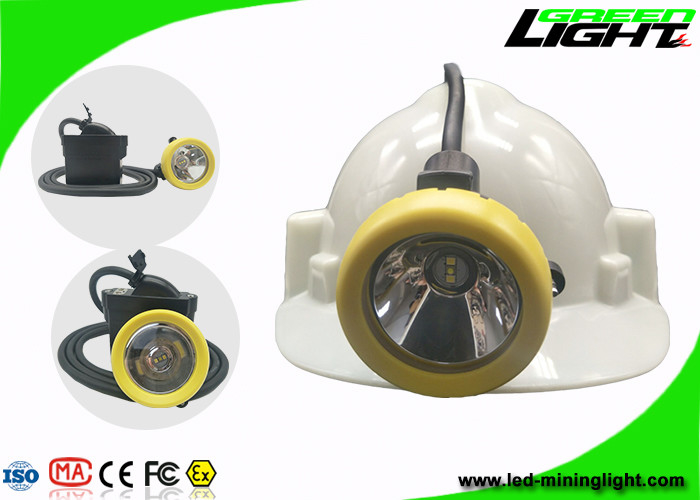 7.8Ah Li - lâmpada do capacete de segurança do brilho do carregador 10000lux de Ion Battery Mining Cap Lights USB