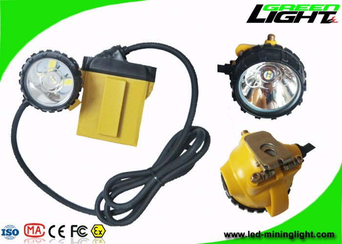 Aviso impermeável da baixa potência 10.4Ah do farol IP68 do capacete de segurança da mineração de GL12-A 25000lux