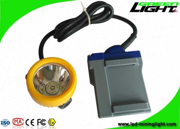 luzes 15000lux do capacete de segurança da mineração da bateria 6.6Ah recarregável com tempo de iluminação 16hours longo