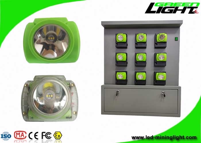 Tela de mineração sem corda subterrânea do diodo emissor de luz 13000lux OLED do CREE das luzes com função de advertência da baixa potência