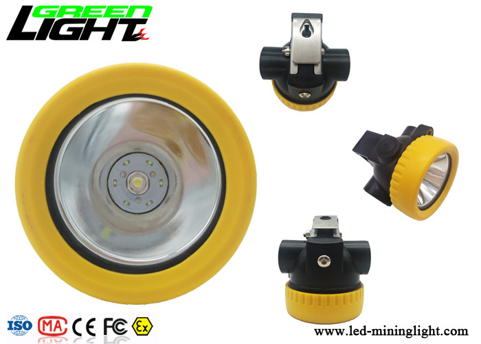 Capacidade pequena de pouco peso da bateria do tamanho 5000lux 2.2Ah da lâmpada de tampão dos mineiros do diodo emissor de luz