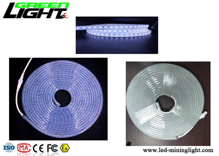 24V conduziu o terno macio super flexível do gel de silicone endurecer da luz de tira para a mina subterrânea