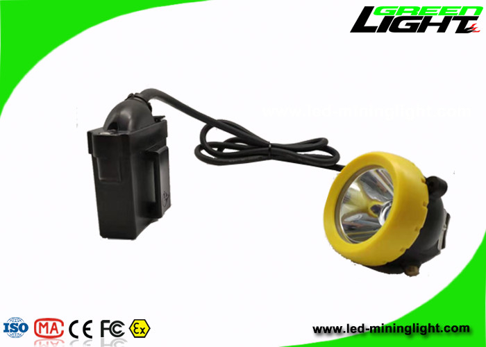 Bateria leve industrial da lâmpada de tampão 10000lux dos mineiros do diodo emissor de luz 7.8Ah com o tampão do botão do silicone